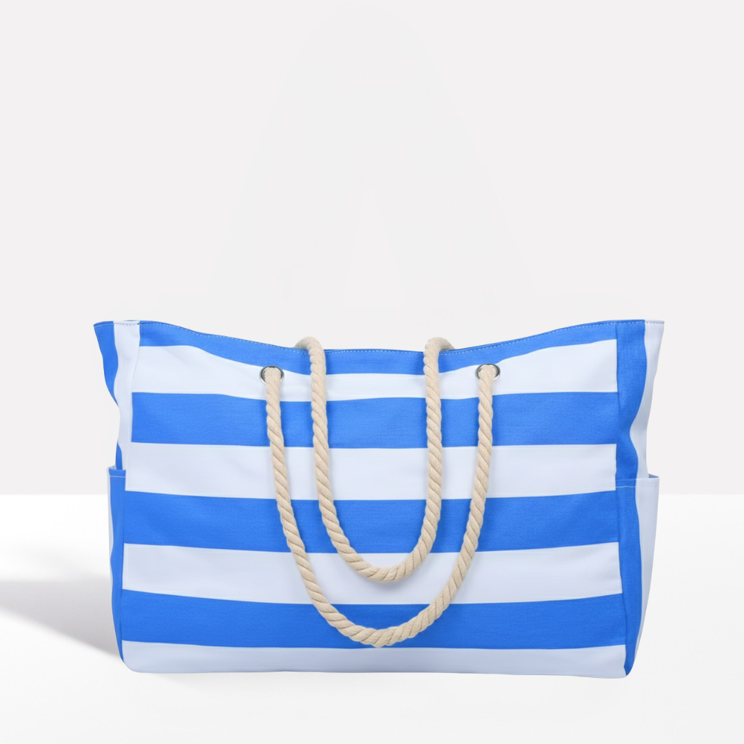 Nautical Striped Beach Carryall