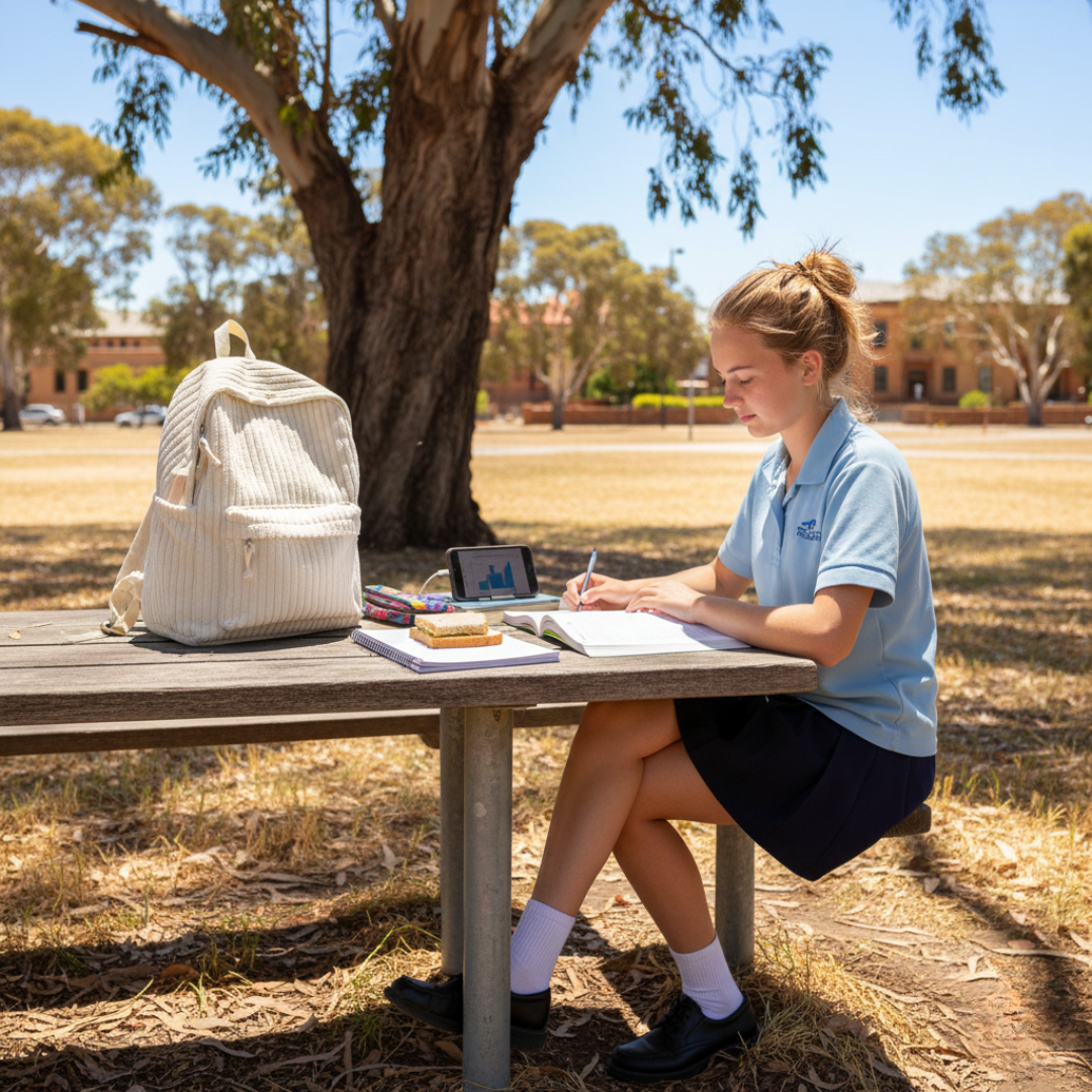 Striped Corduroy Mini Backpack