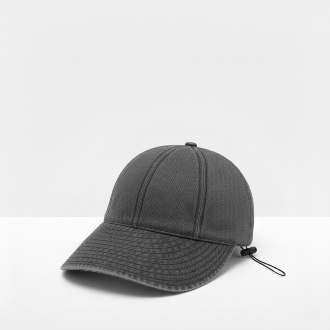 Washed Denim Drawstring Hat