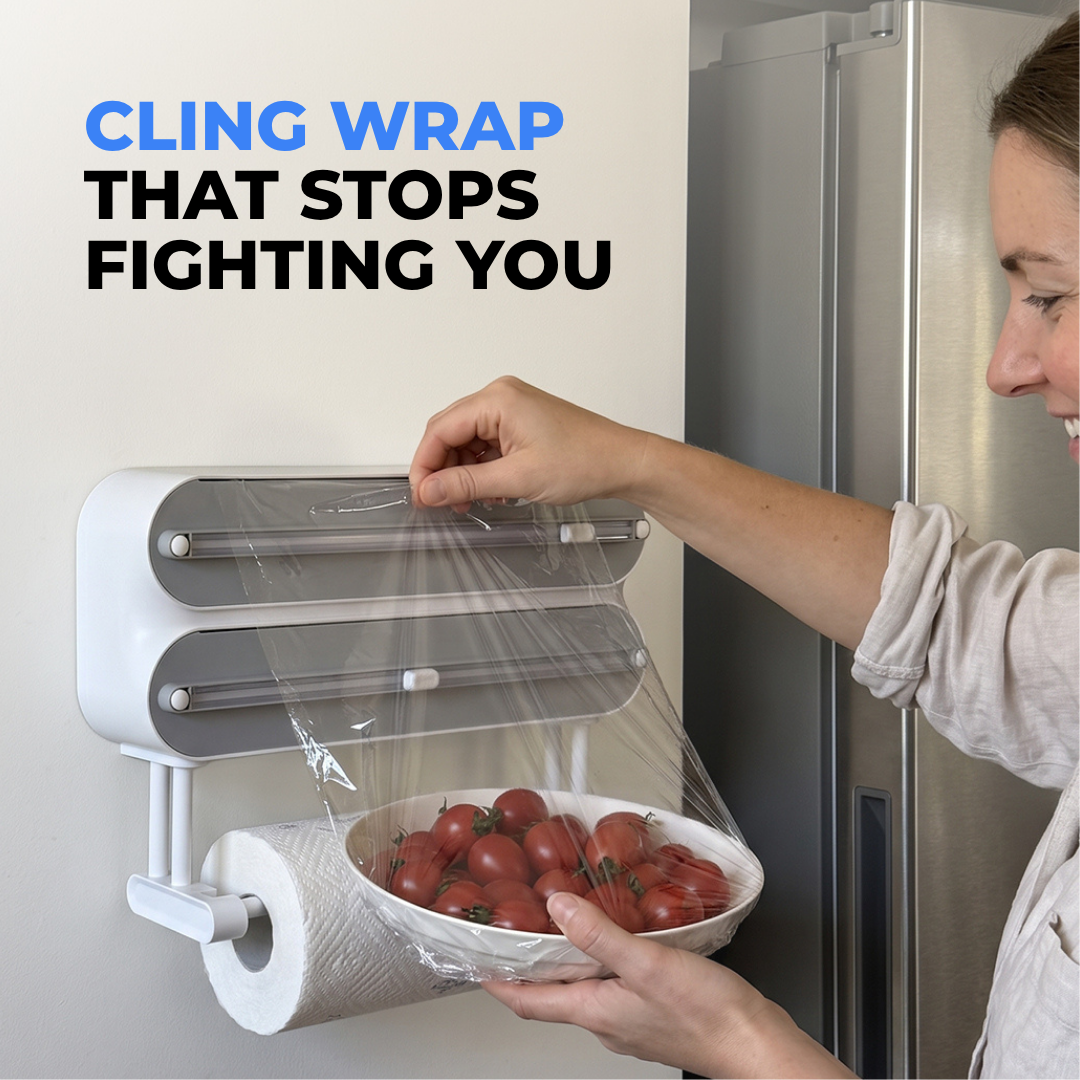 3 In 1 Cling Wrap Dispenser