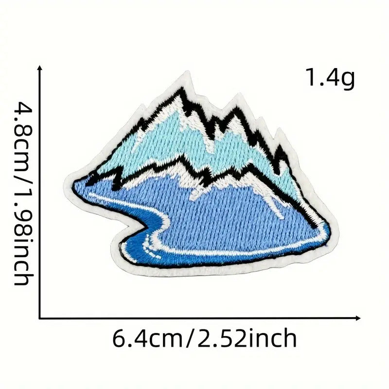 Nature-Themed Travel Patches – 20 Pc Iron-On Set