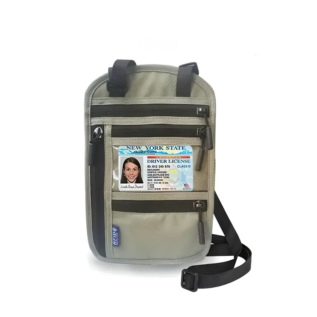 RFID-Reise-Halsbrieftasche