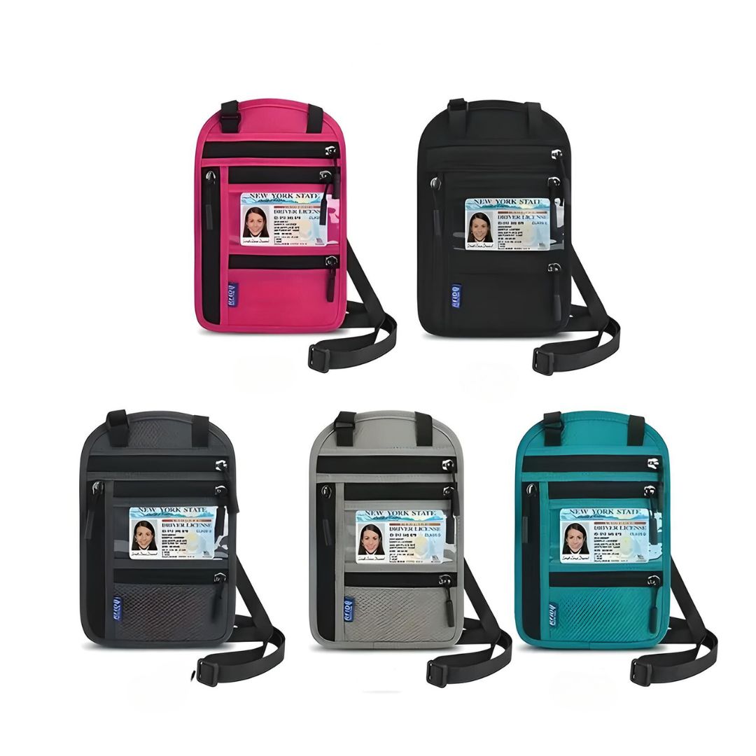 RFID-Reise-Halsbrieftasche