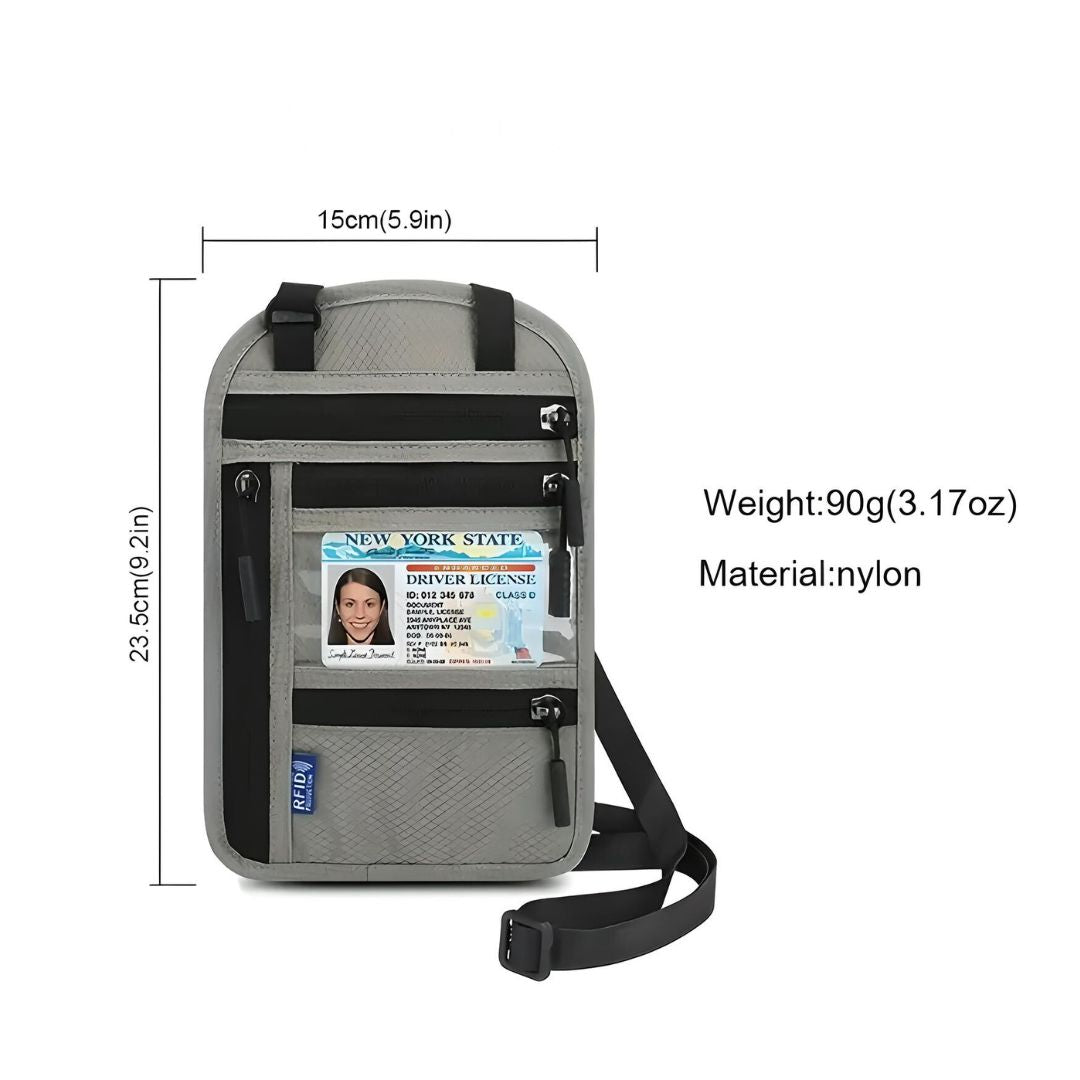 RFID-Reise-Halsbrieftasche
