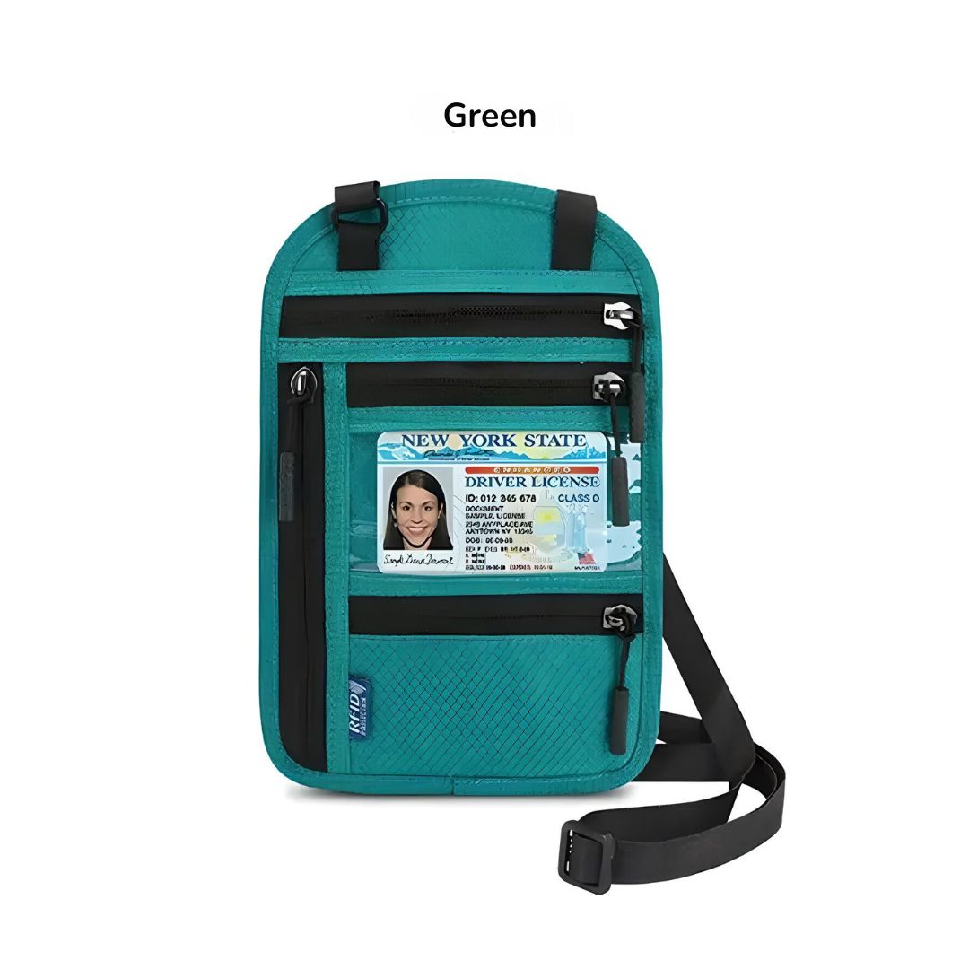 RFID-Reise-Halsbrieftasche