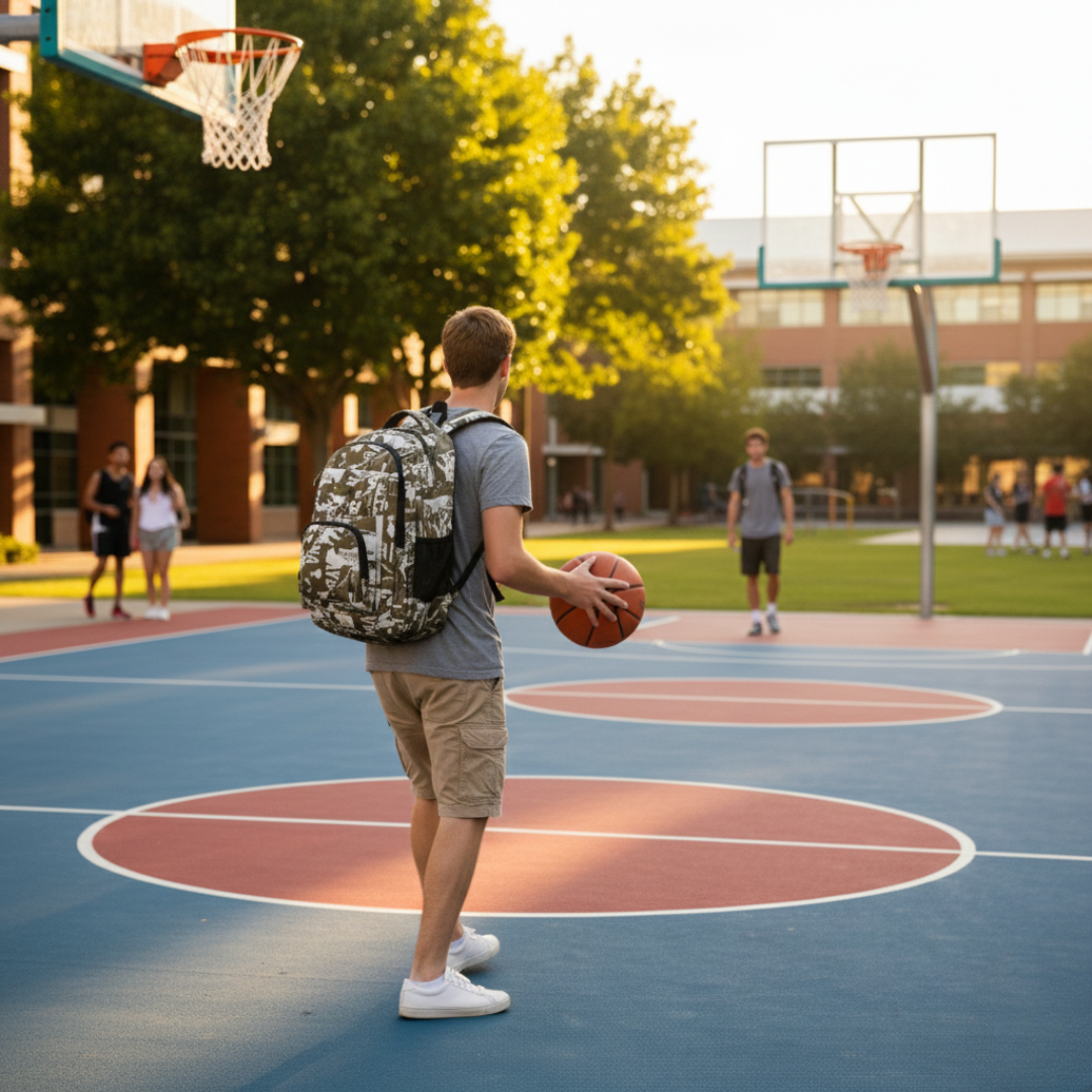 Camo School Backpack
