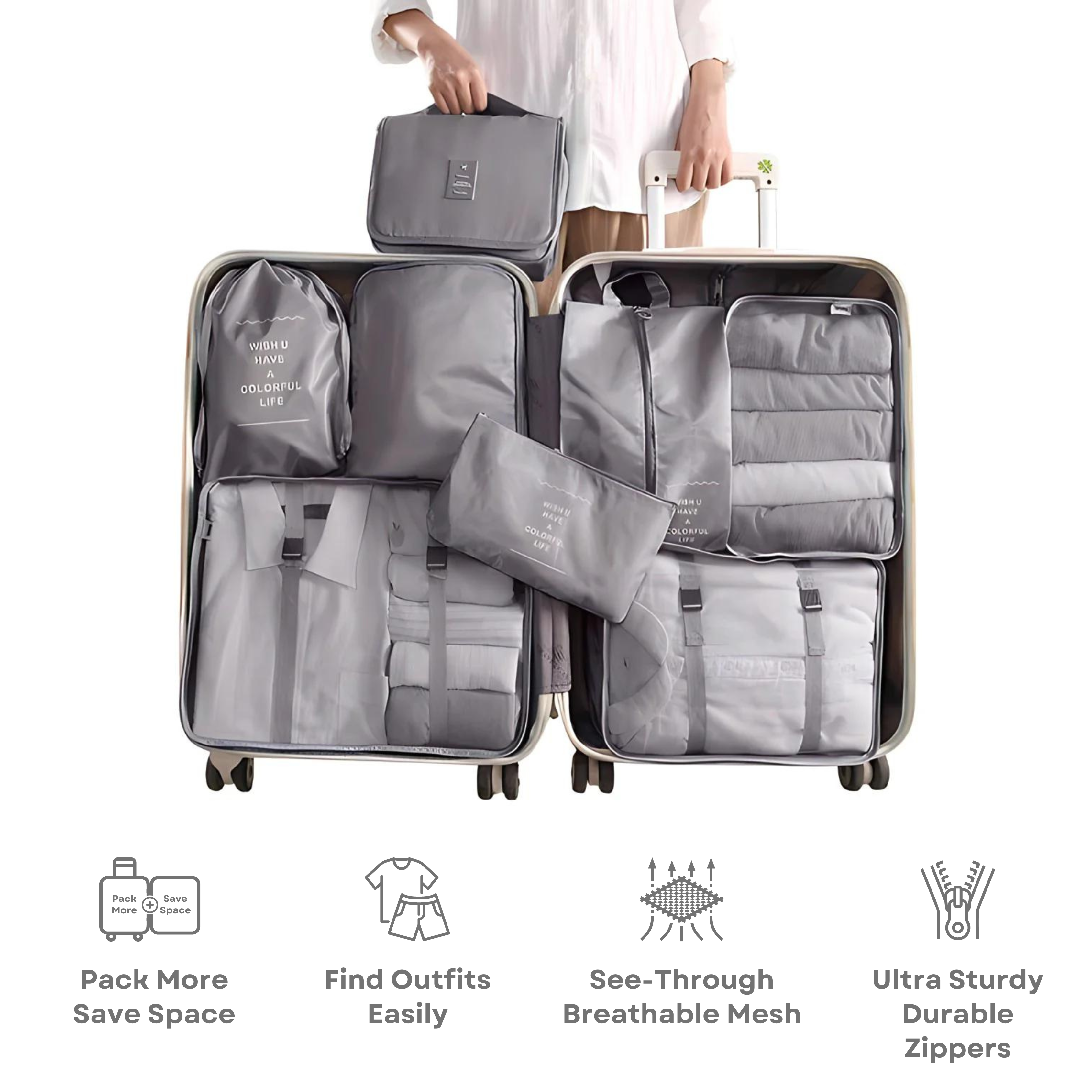 Easy-Pack Reisewürfel | 8er-Pack