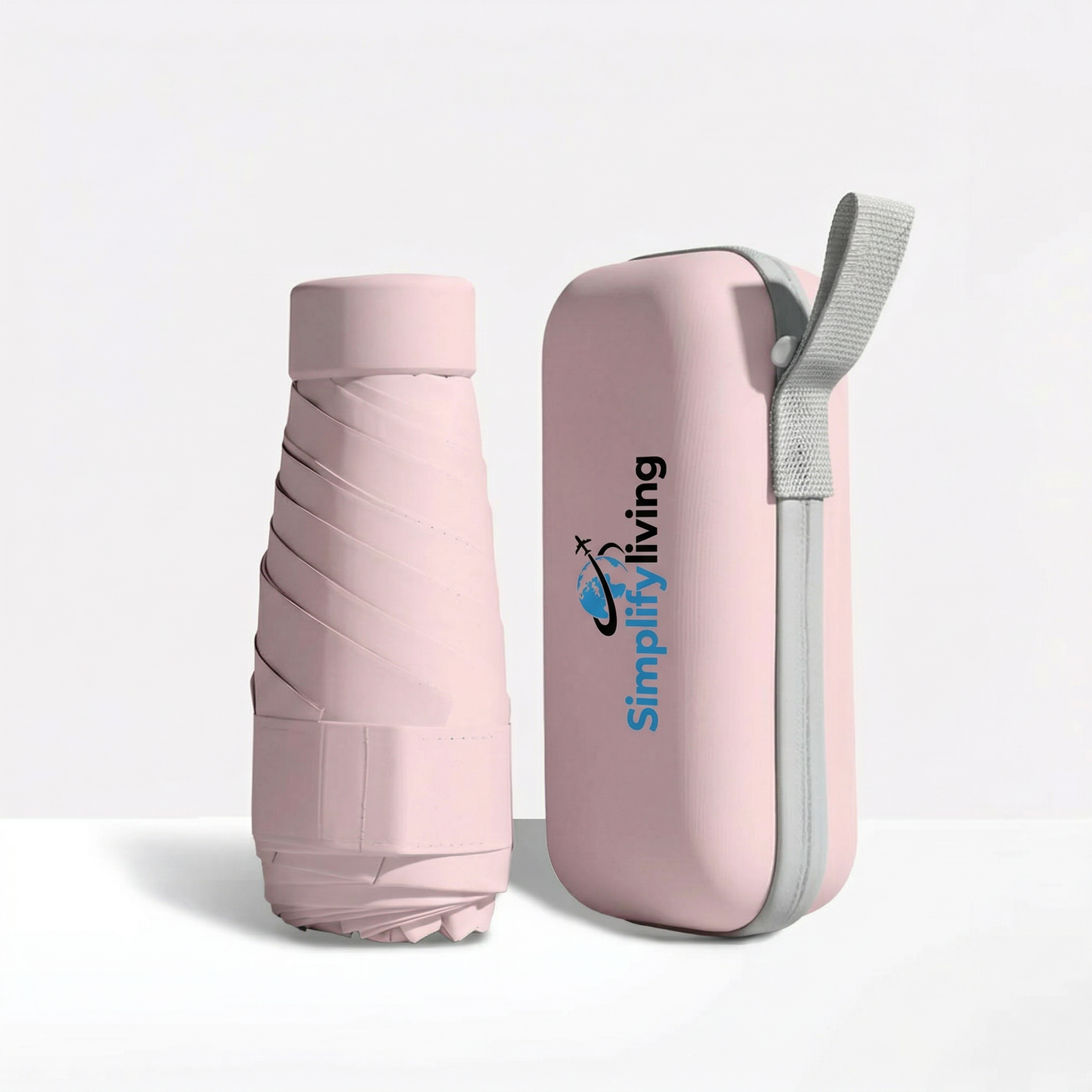 Compact Travel Umbrella & Case