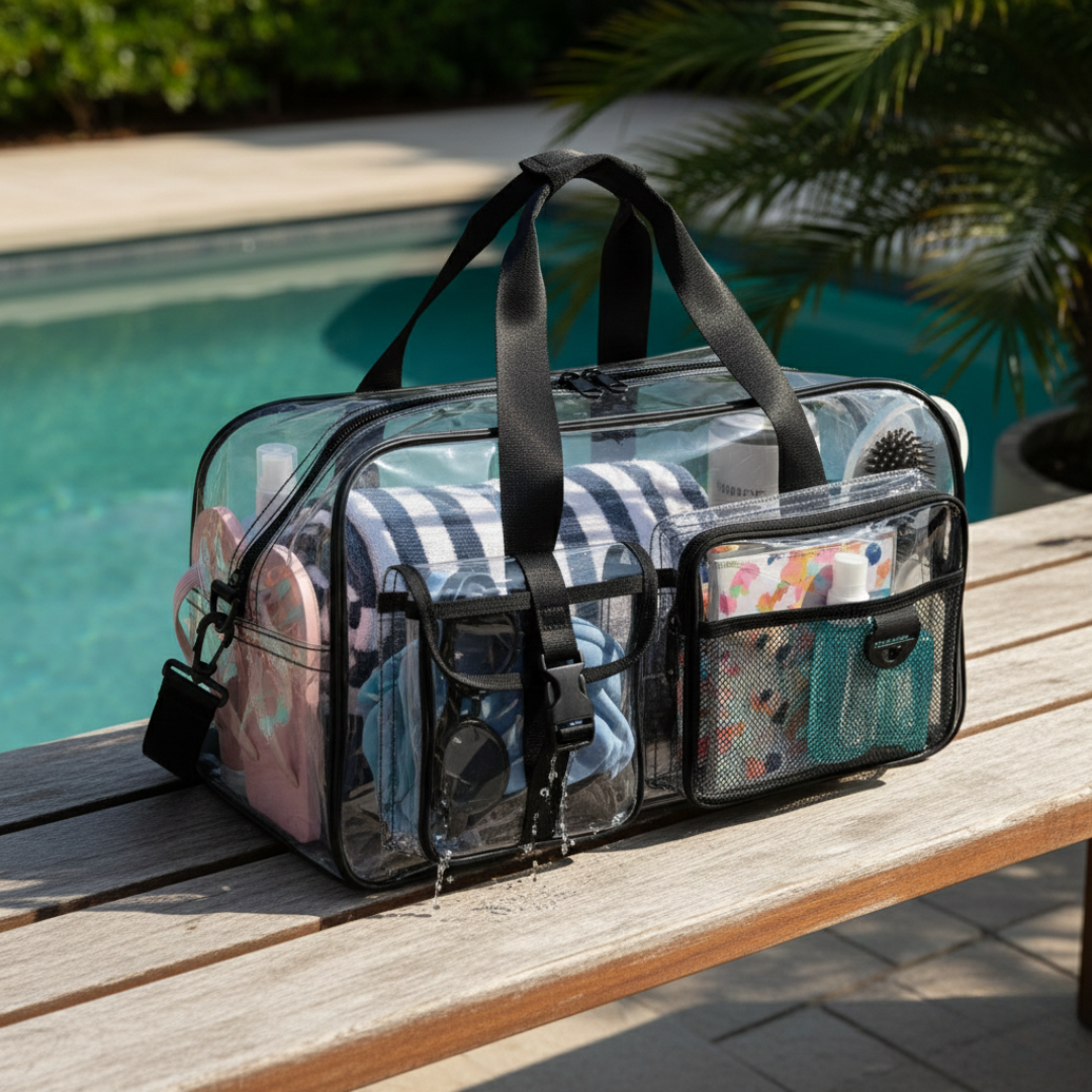 Transparent Wet Dry Duffle