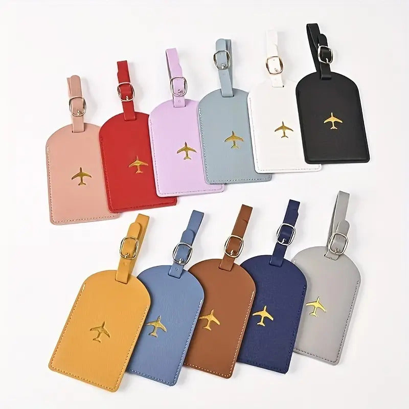 Faux Leather Luggage Tag