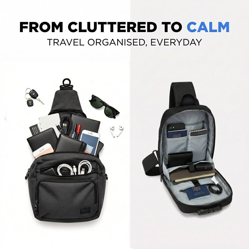 Anti-Theft Crossbody Charging Bag