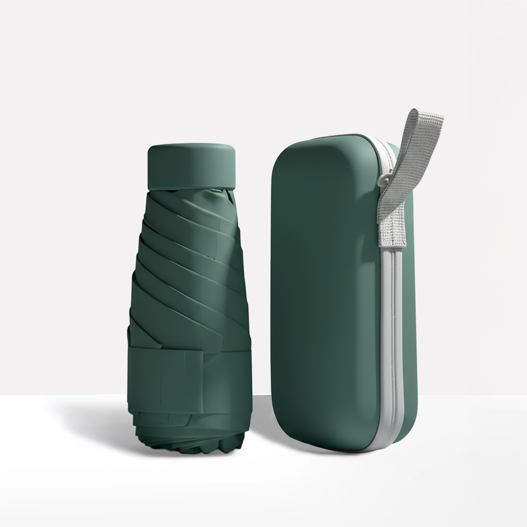 Compact Travel Umbrella & Case